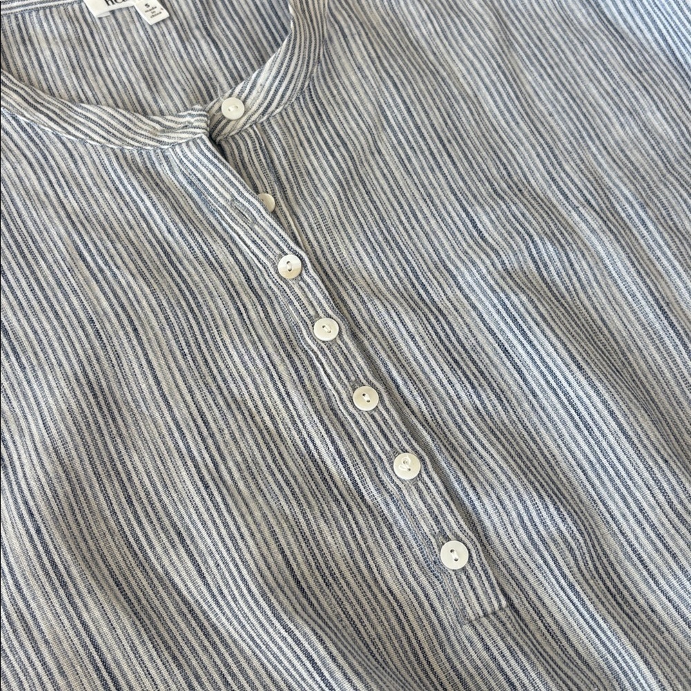 Heartloom Blue and White Striped Smocked Waist dress - Picture 4 of 7